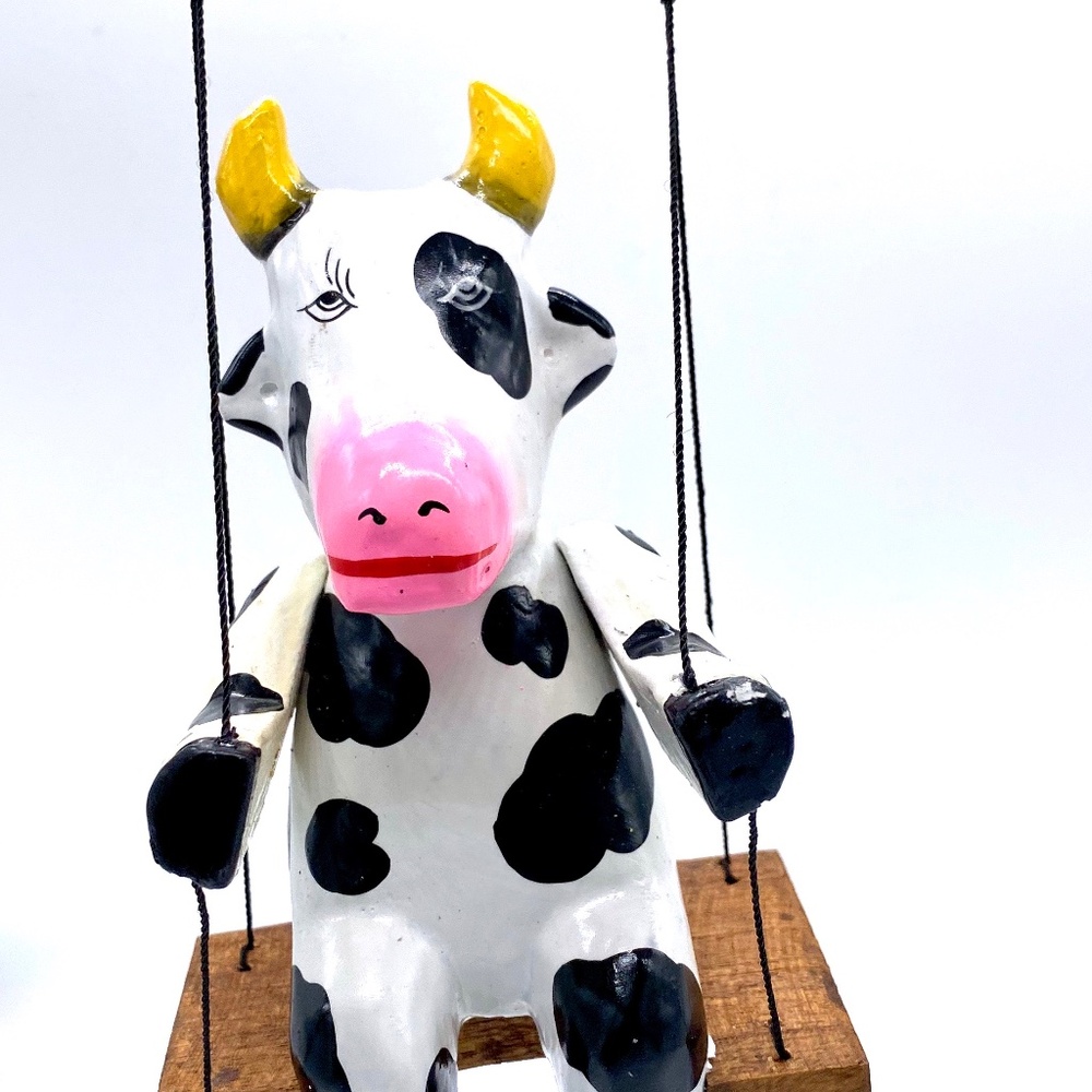Monkey Business Cow On A Spring Jumps up and Down
